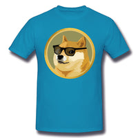 Men Clothing Dogecoin T Shirt Doge Coin Apparel Fashion Shor