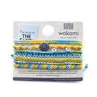 Wakami Earth Handmade Boho Bracelets Set of 7 | Braided Indie Bracelets for Women and Men | Beaded, Stackable, Handmade by Artisans, Waterproof Waxed Thread | WINTER