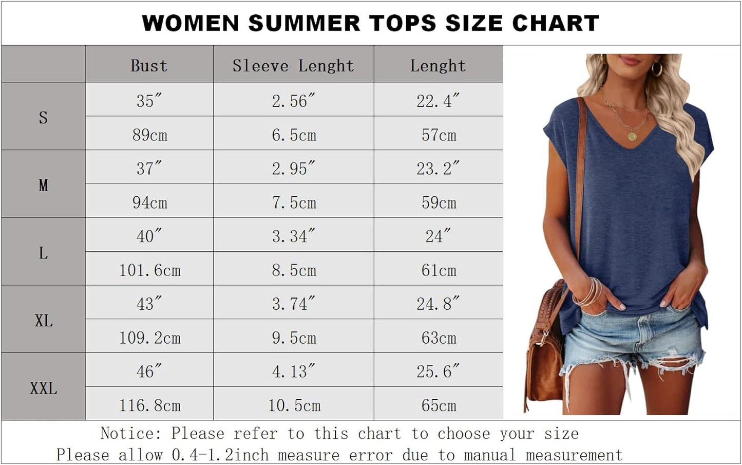 MIROL Women's Cap Sleeve Tank Tops U Neck Solid Color Casual Shirts Loose Fit Basic Blouse