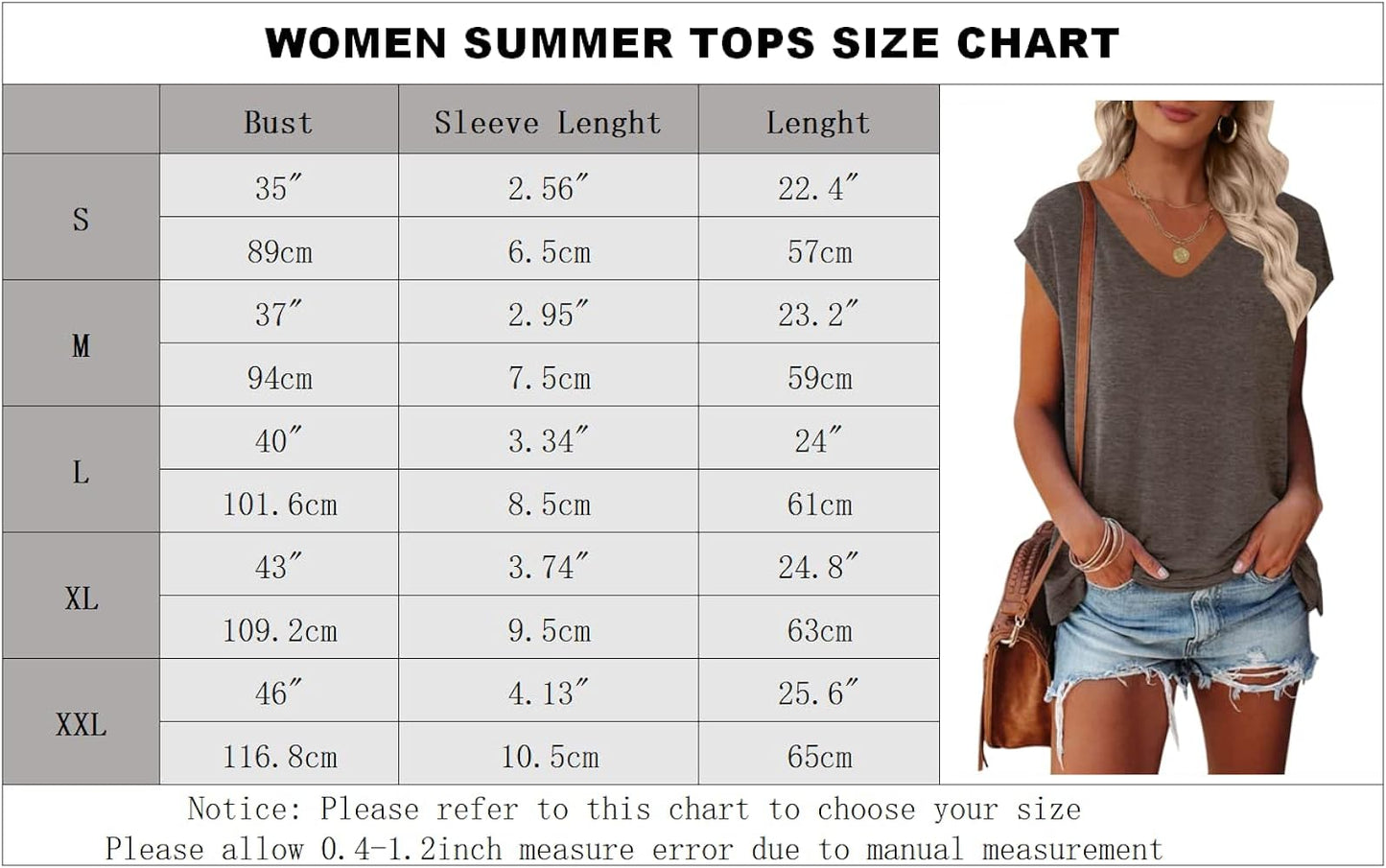 MIROL Women's Cap Sleeve Tank Tops U Neck Solid Color Casual Shirts Loose Fit Basic Blouse