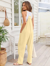 AUTOMET Jumpsuits for Women Casual Summer Rompers Sleeveless Loose Spaghetti Strap Baggy Overalls Jumpers with Pockets 2024