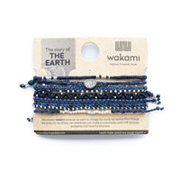 Wakami Earth Handmade Boho Bracelets Set of 7 | Braided Indie Bracelets for Women and Men | Beaded, Stackable, Handmade by Artisans, Waterproof Waxed Thread | WINTER